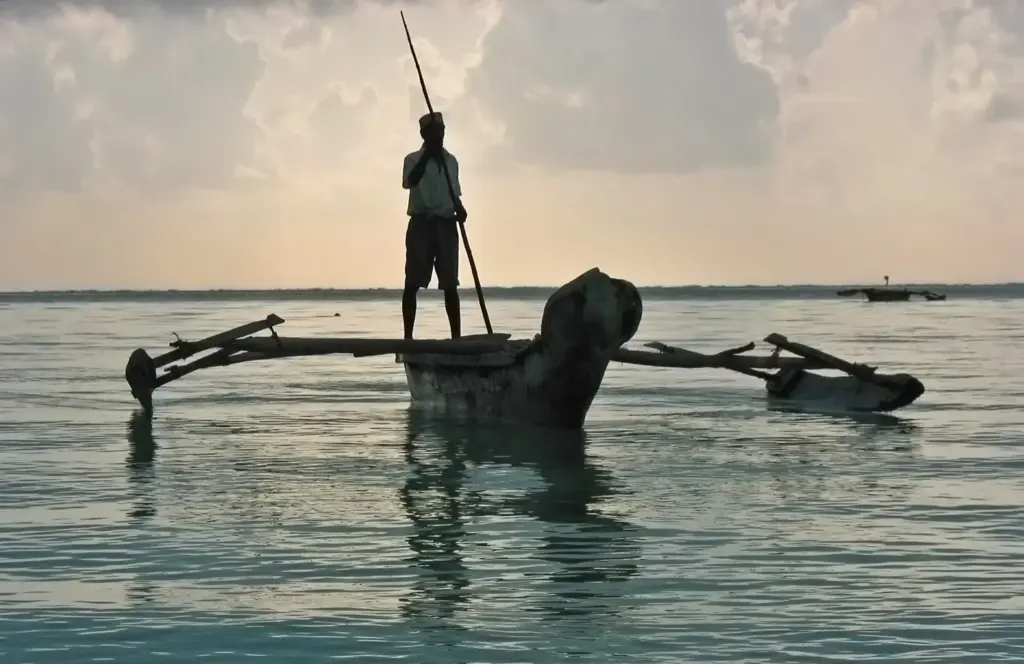 Zanzibar Jambiani Beach Sunrise Fisherman Dhow