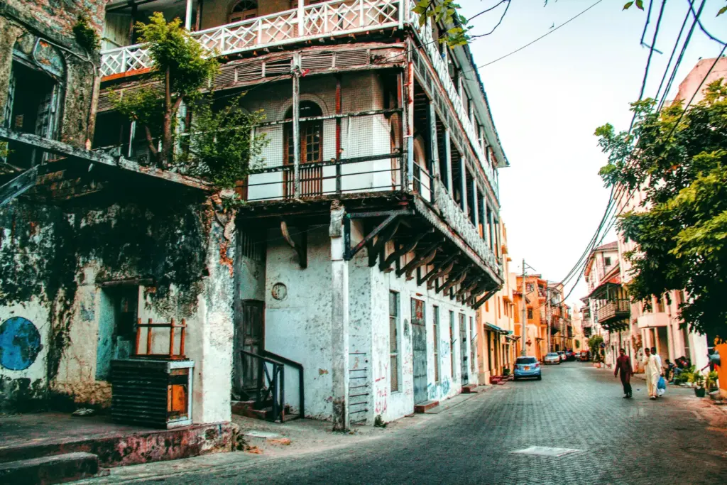 Mombasa Old Town Street Building