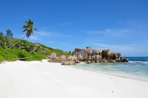 Seychelles Island Indian Ocean Bliss Beach Rocks